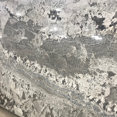 Grey Nuevo White Granite Countertops